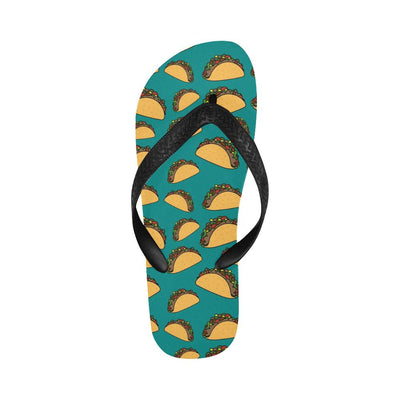 Taco Pattern Print Design TC07 Flip Flops-JorJune