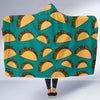 Taco Pattern Print Design TC07 Hooded Blanket-JORJUNE.COM