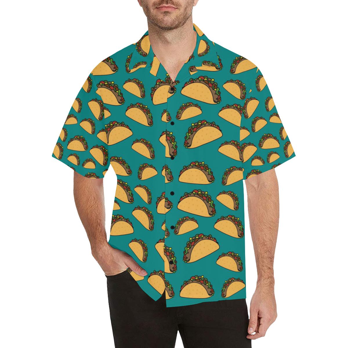 Taco Pattern Print Design TC07 Men Hawaiian Shirt-JorJune