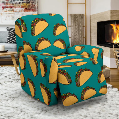 Taco Pattern Print Design TC07 Recliner Slipcover-JORJUNE.COM