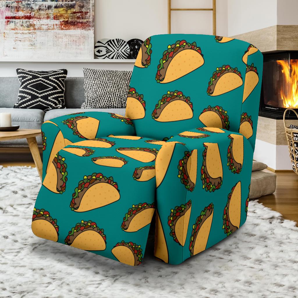 Taco Pattern Print Design TC07 Recliner Slipcover-JORJUNE.COM