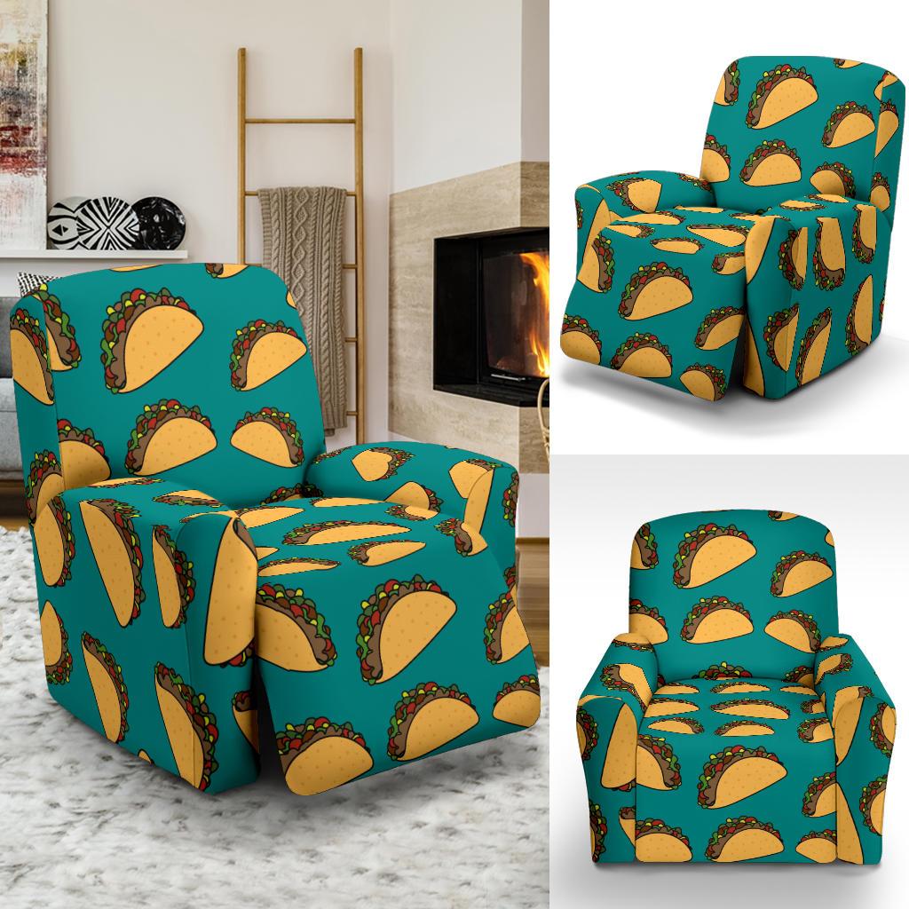 Taco Pattern Print Design TC07 Recliner Slipcover-JORJUNE.COM