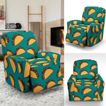 Taco Pattern Print Design TC07 Recliner Slipcover-JORJUNE.COM