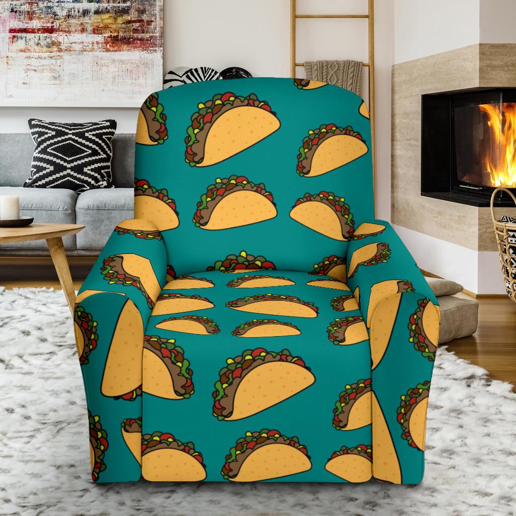 Taco Pattern Print Design TC07 Recliner Slipcover-JORJUNE.COM
