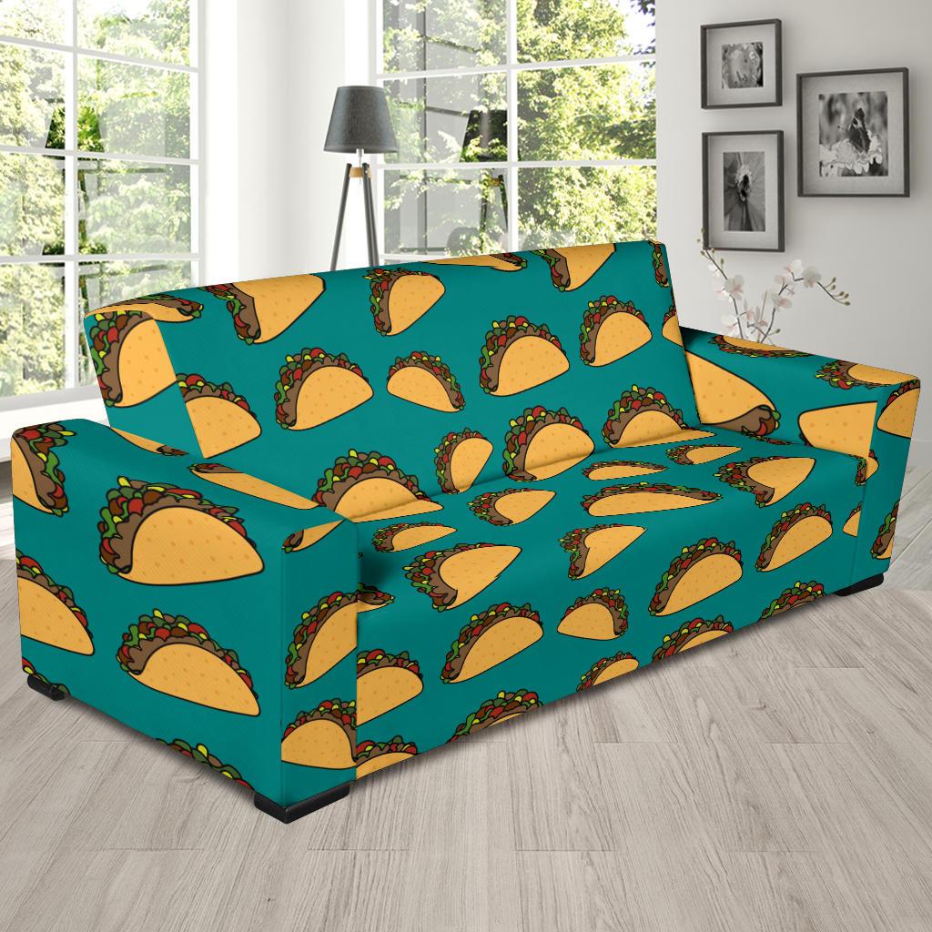 Taco Pattern Print Design TC07 Sofa Slipcover-JORJUNE.COM