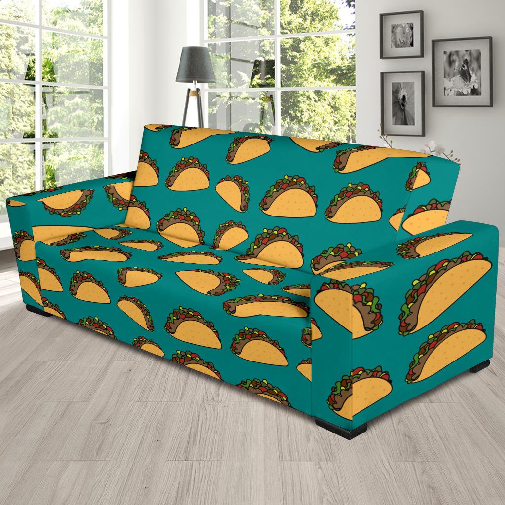 Taco Pattern Print Design TC07 Sofa Slipcover-JORJUNE.COM
