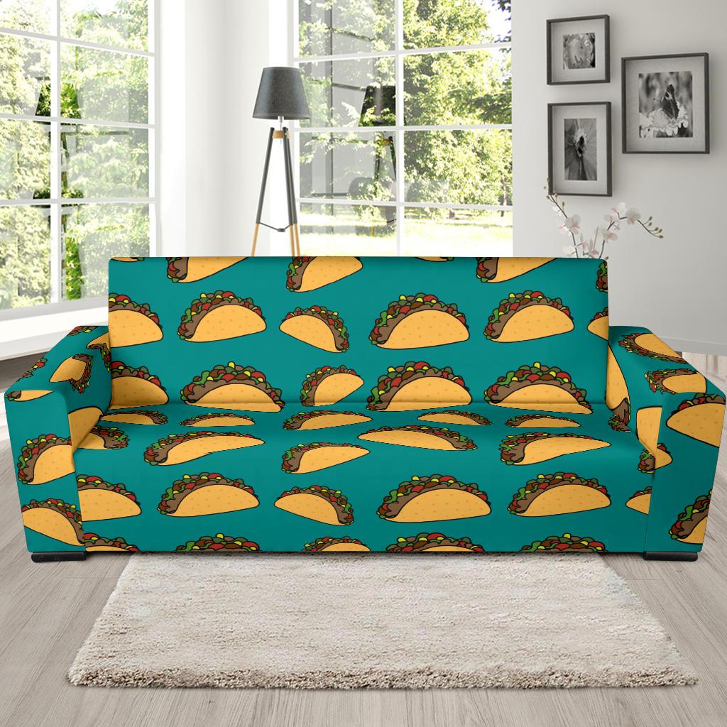 Taco Pattern Print Design TC07 Sofa Slipcover-JORJUNE.COM