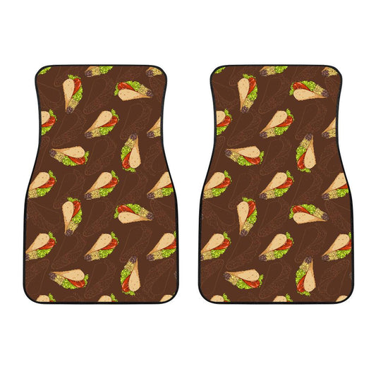 Taco Pattern Print Design TC08 Car Floor Mats-JORJUNE.COM