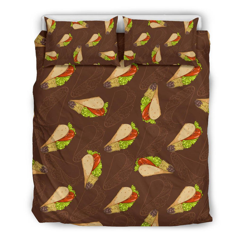 Taco Pattern Print Design TC08 Duvet Cover Bedding Set-JORJUNE.COM