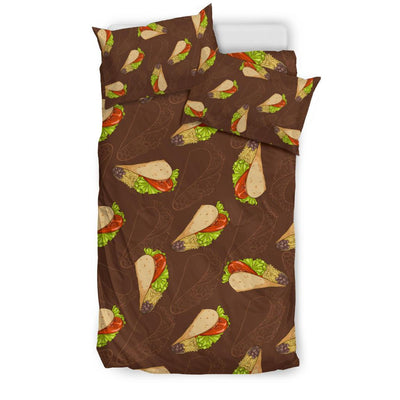 Taco Pattern Print Design TC08 Duvet Cover Bedding Set-JORJUNE.COM