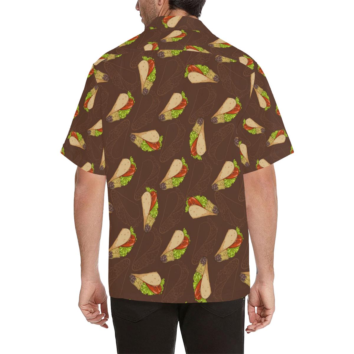Taco Pattern Print Design TC08 Men Hawaiian Shirt-JorJune