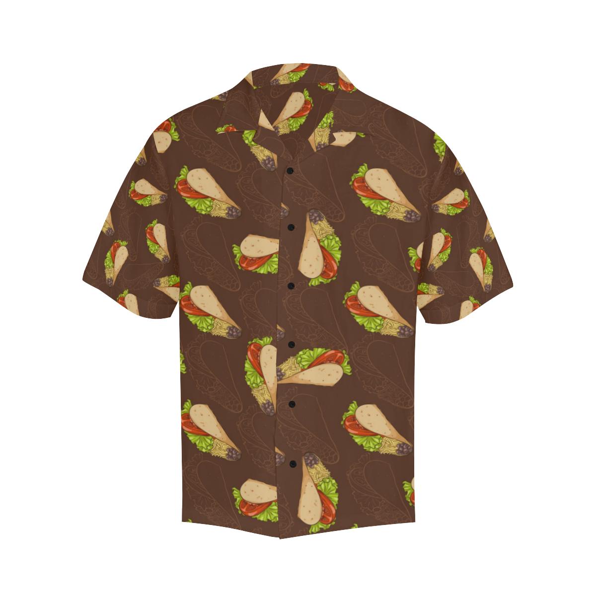 Taco Pattern Print Design TC08 Men Hawaiian Shirt-JorJune