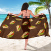 Taco Pattern Print Design TC08 Sarong Pareo Wrap-JORJUNE.COM