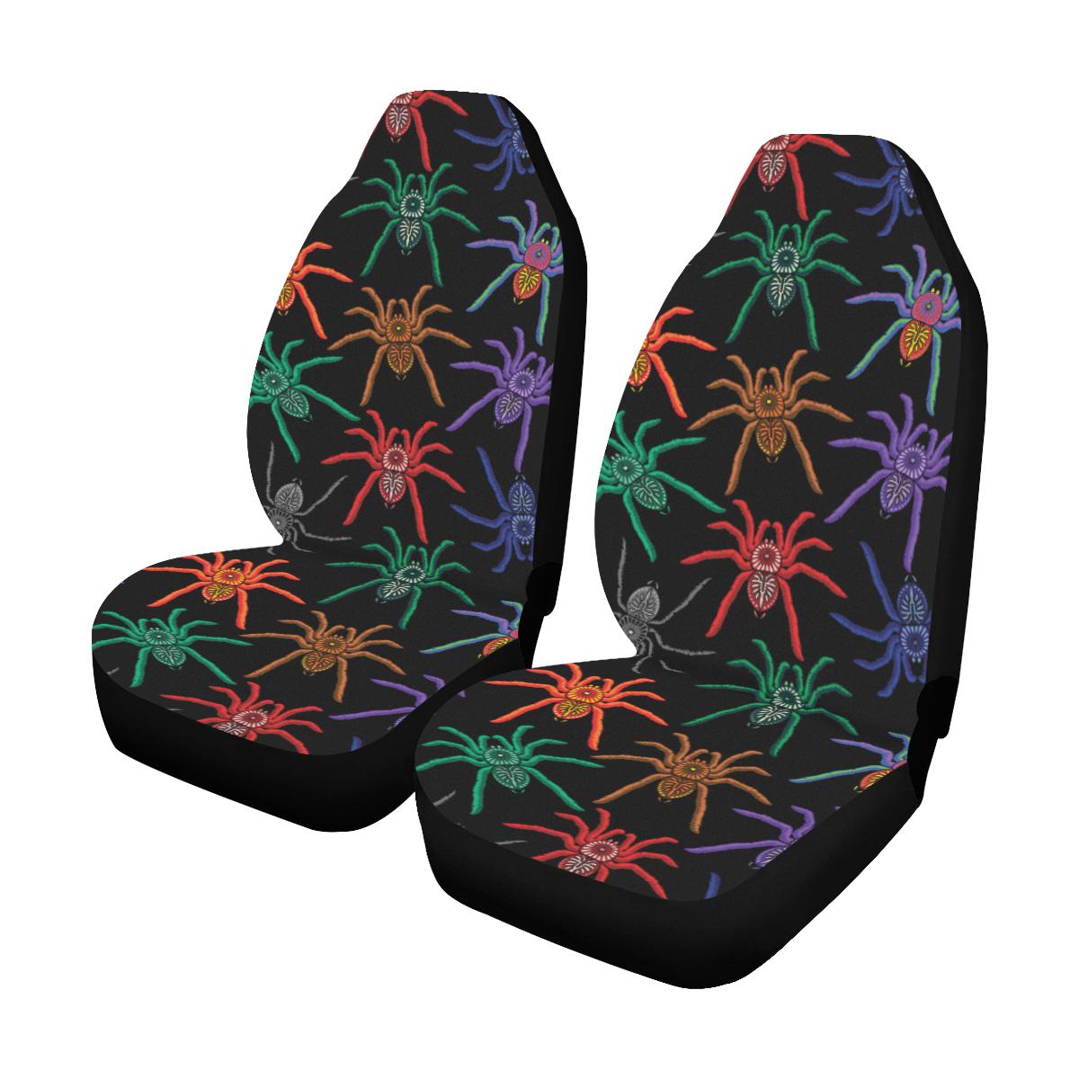 Tarantula Neon Color Pattern Print Design 03 Car Seat Covers (Set of 2)-JORJUNE.COM