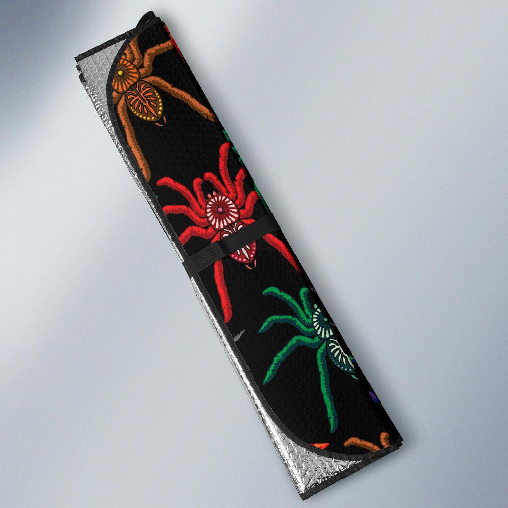 Tarantula Neon Color Pattern Print Design 03 Car Sun Shades-JORJUNE.COM