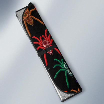 Tarantula Neon Color Pattern Print Design 03 Car Sun Shades-JORJUNE.COM