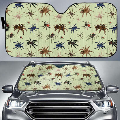 Tarantula Pattern Print Design 02 Car Sun Shades-JORJUNE.COM