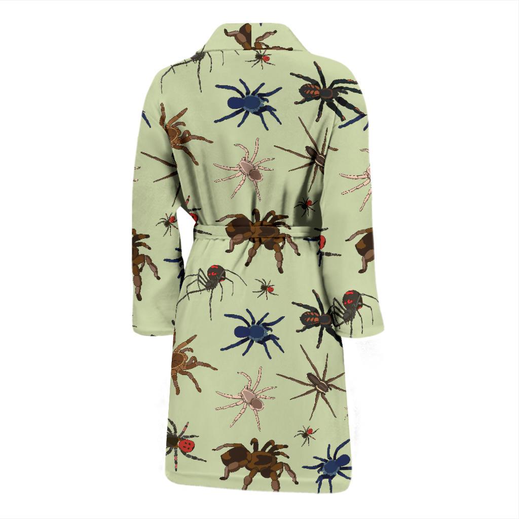 Tarantula Pattern Print Design 02 Men Bathrobe-JORJUNE.COM