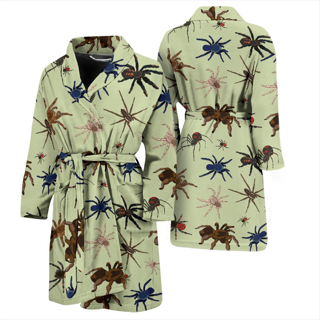 Tarantula Pattern Print Design 02 Men Bathrobe-JORJUNE.COM