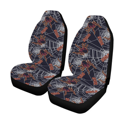 Tarantula Spiderwebs Pattern Print Design 01 Car Seat Covers (Set of 2)-JORJUNE.COM