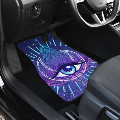 Third Eye Moon Mandala Car Floor Mats