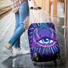 Third Eye Moon Mandala Luggage Cover Protector