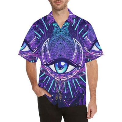 Third Eye Moon Mandala Men Hawaiian Shirt