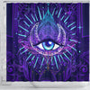 Third Eye Moon Mandala Shower Curtain