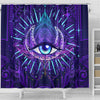 Third Eye Moon Mandala Shower Curtain