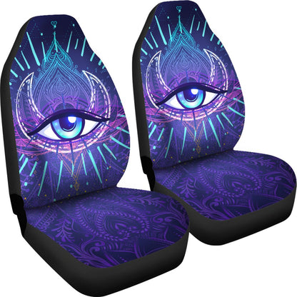 Third Eye Moon Mandala Universal Fit Car Seat Covers