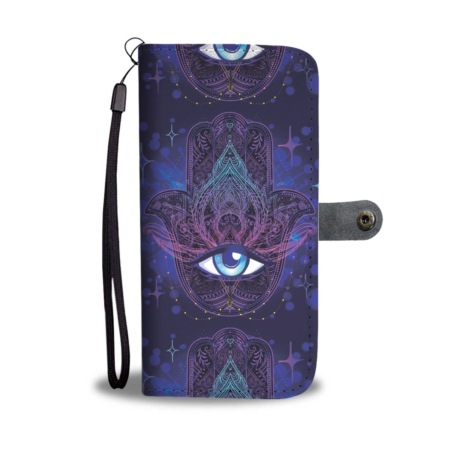 Third Eye Moon Mandala Wallet Phone Case