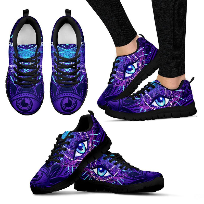 Third Eye Moon Mandala Women Sneakers