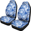 Tie Dye Blue Design Print Universal Fit Car Seat Covers-JorJune