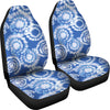 Tie Dye Blue Design Print Universal Fit Car Seat Covers-JorJune