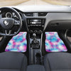 Tie Dye Blue Pink Front and Back Car Floor Mats