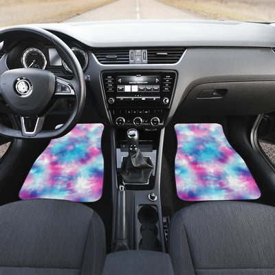 Tie Dye Blue Pink Front and Back Car Floor Mats