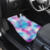 Tie Dye Blue Pink Front and Back Car Floor Mats