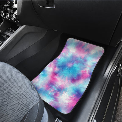 Tie Dye Blue Pink Front and Back Car Floor Mats