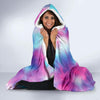 Tie Dye Blue Pink Hooded Blanket-JORJUNE.COM