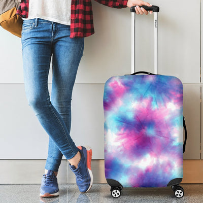 Tie Dry Blue Pink Luggage Cover Protector