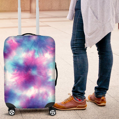 Tie Dry Blue Pink Luggage Cover Protector