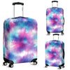 Tie Dry Blue Pink Luggage Cover Protector