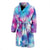 Tie Dye Blue Pink Men Bath Robe