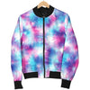 Tie Dye Blue Pink Men Casual Bomber Jacket