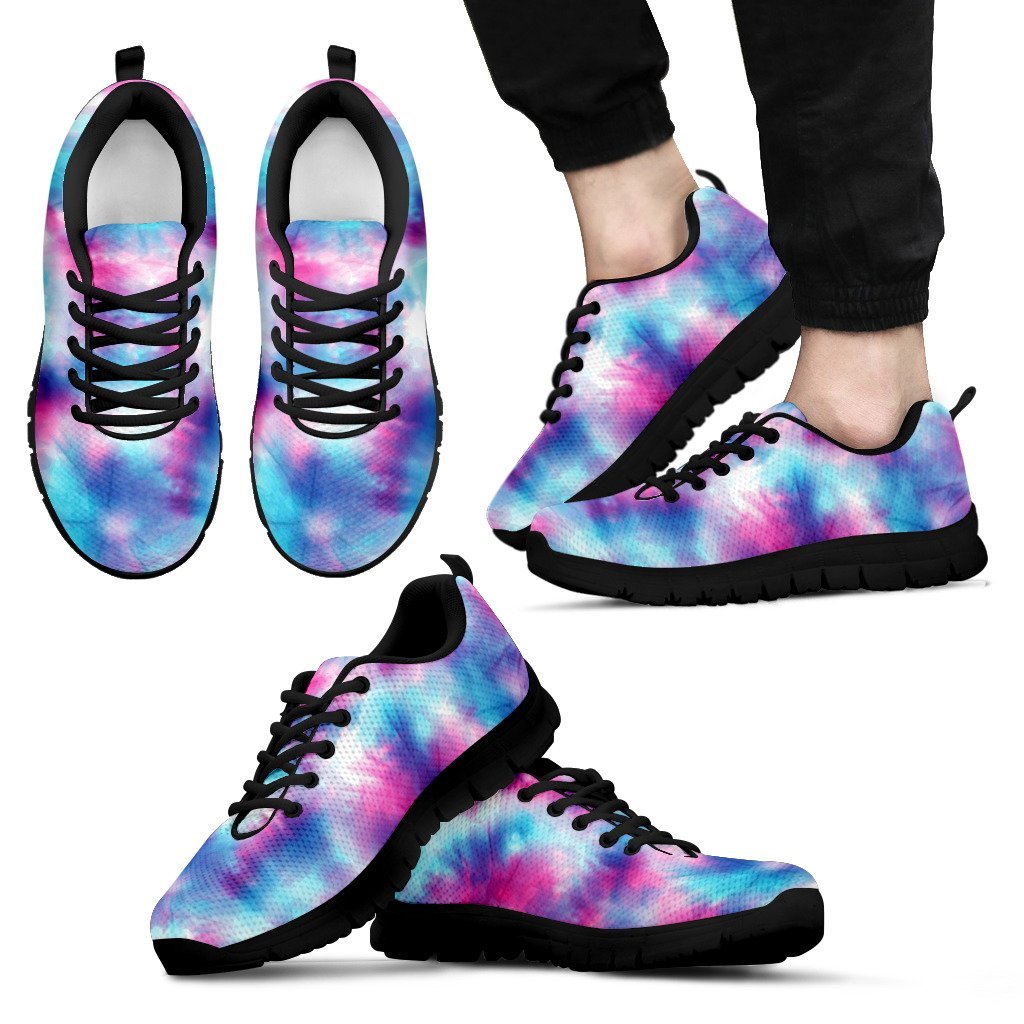 Tie Dye Blue Pink Men Sneakers