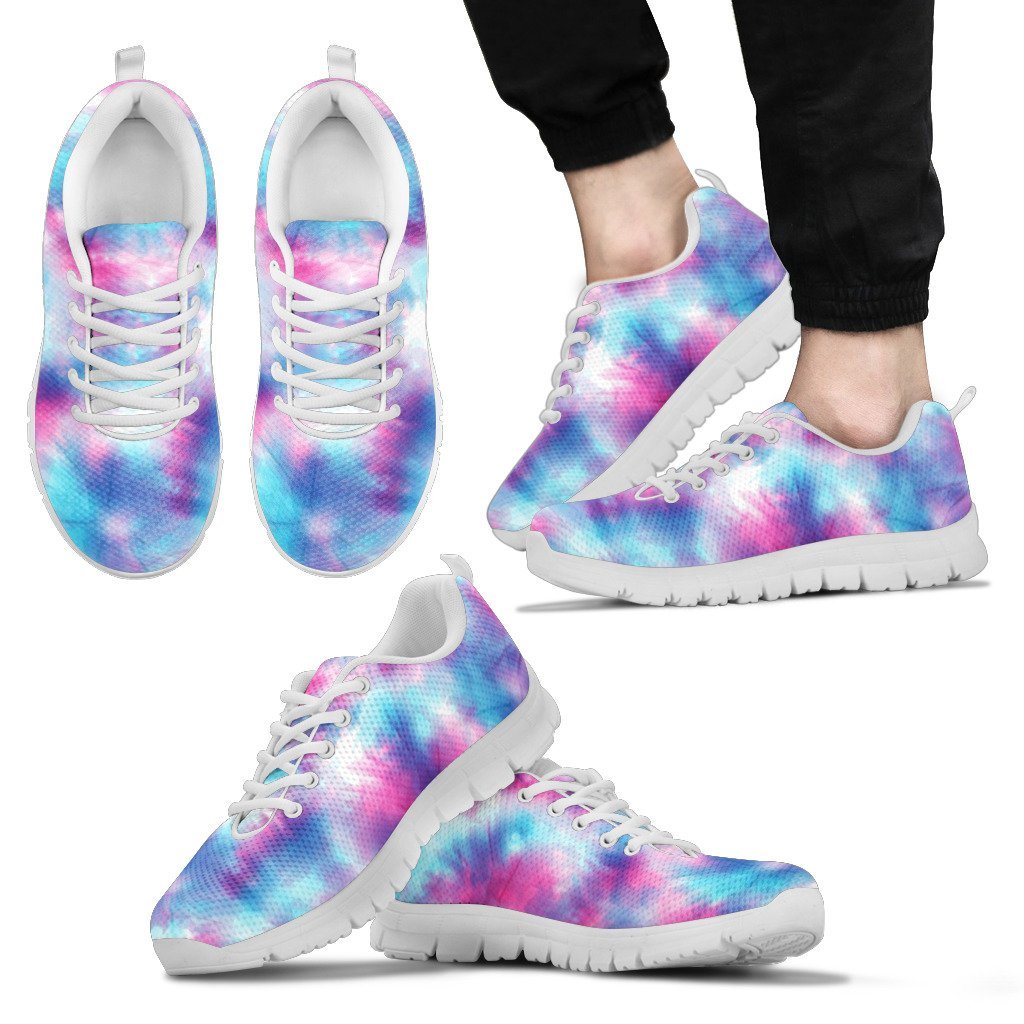 Tie Dye Blue Pink Men Sneakers