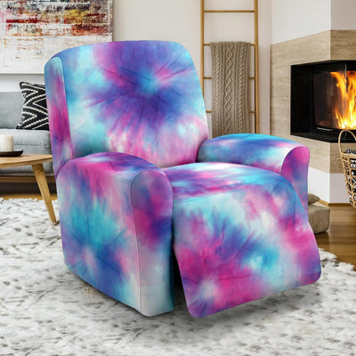 Tie Dye Blue Pink Recliner Slipcover-JORJUNE.COM