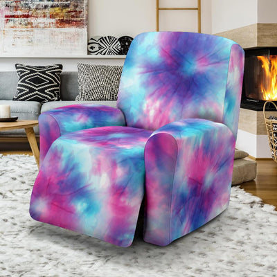 Tie Dye Blue Pink Recliner Slipcover-JORJUNE.COM