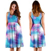 Tie Dye Blue Pink Sleeveless Mini Dress