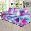 Tie Dye Blue Pink Sofa Slipcover-JORJUNE.COM